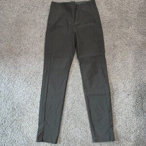 Athleta Wander Slim Ankle Pants 8 Tall High Rise Skinny Leg -Gray - Nylon Blend